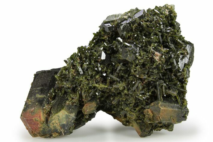 Lustrous Epidote Crystal Cluster - Pakistan #290474